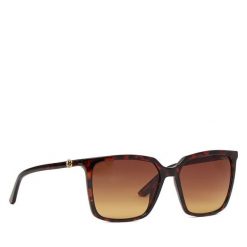 Okulary przeciwsłoneczne Guess. Brązowe okulary przeciwsłoneczne Guess, z aplikacjami. Za 449.99 zł.