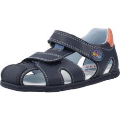 Sandały PABLOSKY 068020P Niebieski. Niebieskie sandały PABLOSKY, bez wzorów, ze skóry, sportowe, bez obcasa, bez zapięcia. Za 267.99 zł.