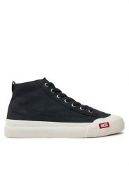 Diesel Trampki S-Athos Mid W Y03334 P2994 H1378 Czarny. Czarne trampki Diesel, bez wzorów, z materiału, bez zapięcia. Za 419.99 zł.