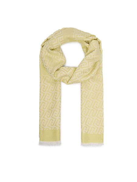 Liu Jo Szal 2A6001 T0300 Żółty. Żółte rękawiczki Liu Jo, bez wzorów, z wiskozy. Za 249.99 zł.