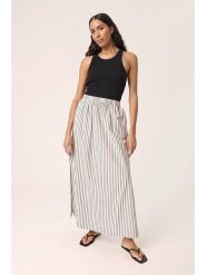 Soaked in Luxury Spódnica w kolorze kremowym rozmiar: XL. Brązowe spódnice Soaked in Luxury, xl, bez wzorów, z bawełny, maxi, rozkloszowane. Za 152.99 zł.