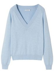 TATUUM Sweter w kolorze błękitnym rozmiar: XL. Niebieskie swetry Tatuum, xl, bez wzorów, z bawełny, bez ramiączek. Za 145.26 zł.