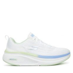 Buty do biegania Skechers. Białe obuwie sportowe Skechers, bez zapięcia, do biegania. Za 269.99 zł.