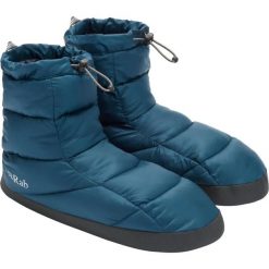 Kapcie Rab Cirrus Hut Boot. Niebieskie obuwie domowe RAB, bez wzorów, z materiału, bez zapięcia. Za 249.99 zł.
