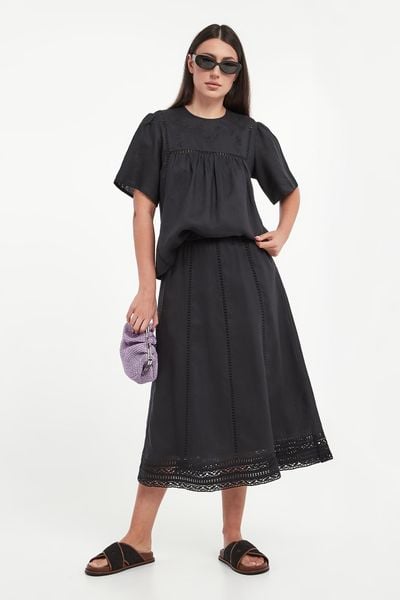 Spódnica lniana Gergo WEEKEND MAX MARA. Spódnice Weekend Max Mara, xs, bez wzorów. Za 1,469.00 zł.