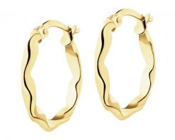 Złote kolczyki - koła, 19 mm. Żółte kolczyki Apart, złote. Za 959.00 zł.