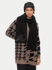 Guess Szalik W4BZ25 Z3362 Czarny. Czarne rękawiczki Guess, z aplikacjami, z materiału. Za 299.99 zł.