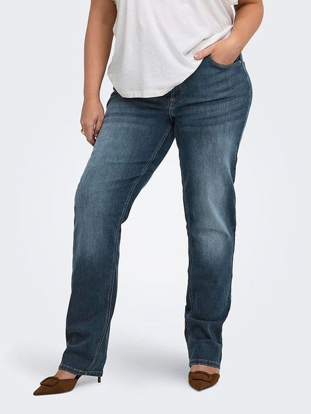 ONLY Carmakoma Dżinsy - Regular fit - w kolorze granatowym rozmiar: 48/L32. Niebieskie jeansy Only Carmakoma, na co dzień, l, bez wzorów, z materiału. Za 189.95 zł.