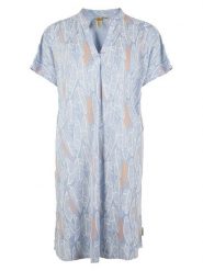 Roadsign Sukienka w kolorze błękitno-pomarańczowo-białym rozmiar: XXL. Niebieskie sukienki Roadsign, na co dzień, xxl, bez wzorów, z wiskozy, bez kołnierzyka, bez ramiączek, midi, proste. Za 69.99 zł.