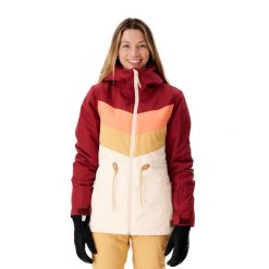 Kurtka snowboardowa damska Rip Curl Rider Betty. Brązowe kurtki narciarskie Rip Curl, xs, bez wzorów, bez kaptura, narciarskie. Za 369.99 zł.