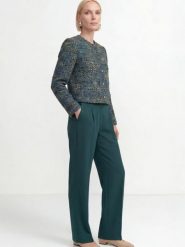 Rich & Royal marynarka z tkaniny bouclé z domieszką wełny Kobiety Sztuczne włókno wielokolorowy, 34. Marynarki i żakiety Rich & Royal, bez wzorów, z tkaniny, biznesowe. Za 999.95 zł.