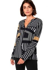 WITT WEIDEN Bluzka w kolorze czarnym rozmiar: 46. Czarne bluzki WITT WEIDEN, bez wzorów, z wiskozy, bez kołnierzyka, bez ramiączek. Za 52.67 zł.