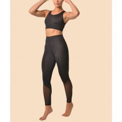 Legginsy deportivo comprensivo Chiara. Czarne legginsy Anaissa, s, bez wzorów, z elastanu. W wyprzedaży za 190.00 zł.