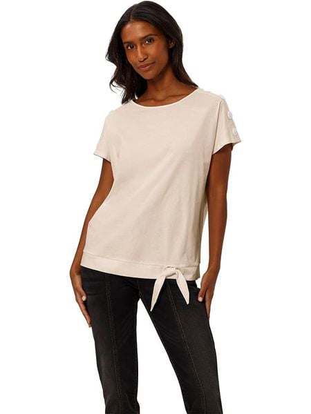 Heine Koszulka w kolorze beżowym rozmiar: 36. Brązowe bluzki Heine, bez wzorów, z bawełny, bez kołnierzyka, bez ramiączek. Za 30.56 zł.