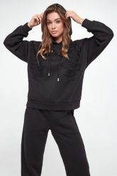Bluza damska z kapturem ERMANNO FIRENZE. Bluzy Ermanno Firenze, bez wzorów, z kapturem. W wyprzedaży za 1,546.35 zł.