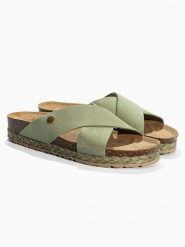 Sunbay Klapki "Broome" w kolorze zielonym rozmiar: 40. Zielone klapki Sunbay, bez wzorów, z otwartym noskiem, bez obcasa. Za 228.92 zł.