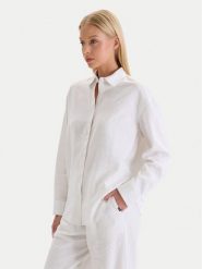 Nautica Koszula W126-NALST-1019- 01X Biały Regular Fit. Białe koszule Nautica, m, bez wzorów, z wiskozy, bez kołnierzyka, bez ramiączek. Za 139.99 zł.