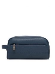 Beverly Hills Polo Club Kosmetyczka KON-008-SS24 Granatowy. Niebieskie kufry i kosmetyczki Beverly Hills Polo Club, bez wzorów, z materiału, bez dodatków. Za 69.99 zł.