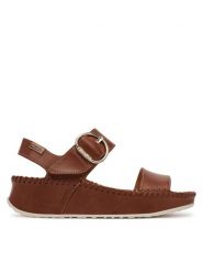 Pikolinos Sandały W1C-0709 Brązowy. Brązowe sandały Pikolinos, bez wzorów, ze skóry, bez obcasa, na płaskiej podeszwie, bez zapięcia. Za 439.99 zł.