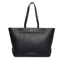 Torebka Armani Exchange. Czarne torebki klasyczne Armani Exchange, bez wzorów, bez dodatków. Za 754.99 zł.