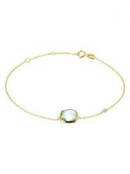 OR Carats Złota bransoletka z diamentem i ametystem rozmiar: onesize. Zielone bransoletki OR Carats, z ametystem, złote. Za 826.99 zł.