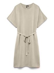 Vero Moda Sukienka w kolorze szarobrązowym rozmiar: XS. Brązowe sukienki Vero Moda, na co dzień, xs, bez wzorów, z tkaniny, bez kołnierzyka, bez ramiączek, mini, proste. Za 114.95 zł.
