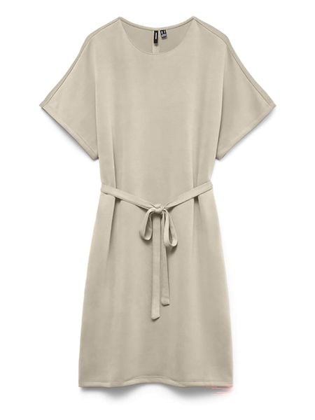 Vero Moda Sukienka w kolorze szarobrązowym rozmiar: M. Brązowe sukienki Vero Moda, na co dzień, m, bez wzorów, z tkaniny, bez kołnierzyka, bez ramiączek, mini, proste. Za 124.95 zł.
