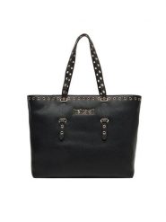 Just Cavalli Torebka 80RA4BU1 ZSB81 Czarny. Czarne shopper Just Cavalli, bez wzorów, ze skóry, bez dodatków. Za 769.99 zł.
