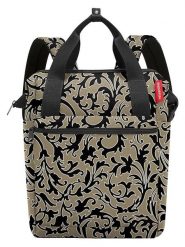 Reisenthel Plecak "Allrounder R" w kolorze oliwkowo-czarnym - 31 x 39 x 17 cm rozmiar: onesize. Brązowe plecaki Reisenthel, bez wzorów, z materiału. Za 123.95 zł.