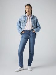 Levi's Dżinsy "712" - Slim fit - w kolorze niebieskim rozmiar: W29/L34. Niebieskie jeansy Levi's®, l, z aplikacjami. Za 271.07 zł.