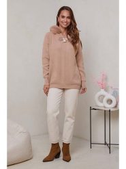 Soft Cashmere Sweter w kolorze karmelowym rozmiar: 38/40. Brązowe swetry Soft Cashmere, bez wzorów, z kaszmiru, bez ramiączek. Za 145.26 zł.