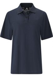 Damska koszulka polo Whistler Vale. Niebieskie koszulki polo Whistler, bez wzorów, z materiału, bez kołnierzyka, bez ramiączek. Za 147.00 zł.