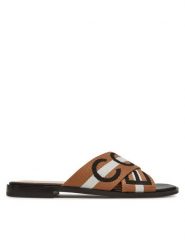 Coccinelle Klapki E4 S07 17 01 01 Beżowy. Brązowe klapki Coccinelle, bez wzorów, z materiału, bez obcasa. Za 559.99 zł.