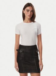 Guess T-Shirt W6YI12 K3751 Biały Slim Fit. Białe t-shirty Guess, xl, z aplikacjami, bez kołnierzyka, bez ramiączek. Za 148.99 zł.