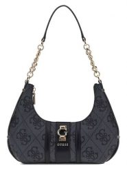 Guess Torebka w kolorze antracytowym - 23 x 21 x 6 cm rozmiar: onesize. Czarne torby na ramię Guess, z aplikacjami, z materiału, na ramię, bez dodatków. Za 382.99 zł.