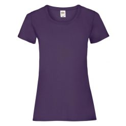 Koszulka Damska Valueweight Heather T-shirt. Fioletowe t-shirty FRUIT OF THE LOOM, m, bez wzorów, bez kołnierzyka, bez ramiączek. Za 45.99 zł.