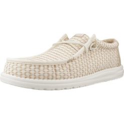 Buty HEY DUDE WALLY WOVEN Beżowy. Brązowe trekkingi Hey Dude, z syntetyku, trekkingowe. Za 235.99 zł.