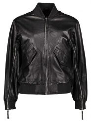 Apple of Eden Skórzana kurtka w kolorze czarnym rozmiar: 44. Czarne kurtki Apple of Eden, bez wzorów, ze skóry, bez kaptura. Za 606.45 zł.