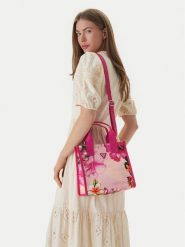 Guess Torebka J6GZ23 WO760 Różowy. Czerwone torebki klasyczne Guess, z aplikacjami, z materiału, bez dodatków. Za 242.99 zł.