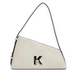 Torebka Karl Lagerfeld Jeans. Białe torebki klasyczne Karl Lagerfeld Jeans, bez wzorów, z jeansu, bez dodatków. Za 839.99 zł.