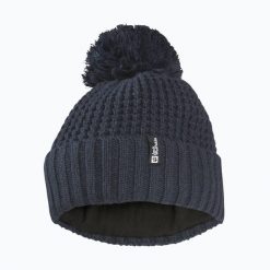 Czapka zimowa damska Jack Wolfskin Medley Knit Beanie. Niebieskie czapki Jack Wolfskin, bez wzorów. Za 149.99 zł.