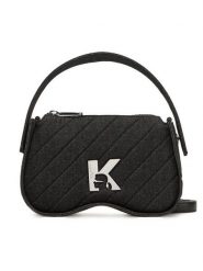 Karl Lagerfeld Jeans Torebka A1W30278 Czarny. Czarne torebki klasyczne Karl Lagerfeld Jeans, bez wzorów, z jeansu, bez dodatków. Za 389.99 zł.