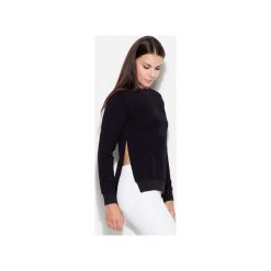 Bluzka K347 Czarny. Czarne bluzki Katrus, s, bez wzorów, bez kołnierzyka, bez ramiączek. Za 129.00 zł.