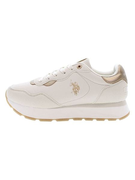 U.S. Polo Assn. Sneakersy w kolorze kremowym rozmiar: 40. Brązowe trampki U.S. Polo Assn., bez wzorów, bez zapięcia. Za 238.95 zł.