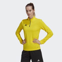 Bluza piłkarska damska Adidas Entrada 22 Training Top. Czarne bluzy Adidas, s, bez wzorów, bez kaptura. Za 113.94 zł.