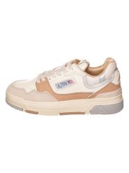 AUTRY Skórzane sneakersy "CLC Low" w kolorze srebrno-beżowym rozmiar: 39. Brązowe trampki AUTRY, bez wzorów, bez zapięcia. Za 503.95 zł.