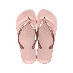 Japonki damskie Ipanema Anat Tan. Czerwone klapki Ipanema, bez wzorów, bez obcasa. Za 69.99 zł.