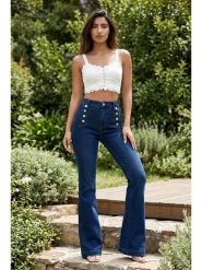 SOULSHAE Dżinsy - Slimf fit - w kolorze granatowym rozmiar: XL. Niebieskie jeansy SOULSHAE, xl, bez wzorów, z podwyższonym stanem. Za 199.95 zł.