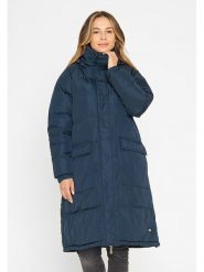TicketWOMAN Płaszcz pikowany "Ballie" w kolorze granatowym rozmiar: 36. Niebieskie płaszcze TicketWOMAN, bez wzorów, bez kaptura. Za 347.99 zł.