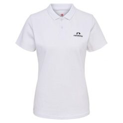 Damska bawełniana koszulka polo Newline Lea. Białe bluzki Newline, bez wzorów, z bawełny, bez kołnierzyka, bez ramiączek. Za 134.50 zł.